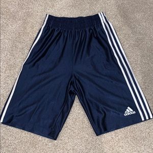 Navy Blue Adidas Basketball Shorts (M)